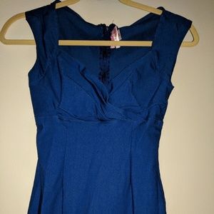 Royal Blue Pinup Couture Erin Wiggle dress